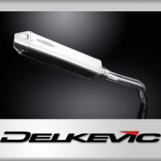 Triumph Tiger 800 XR 2015-2019 420mm Tri-Oval Stainless Exhaust Silencer Can Kit