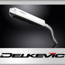 Honda XL650V Transalp 2000-08 420mm Tri-Oval Stainless Exhaust Silencer Can Kit