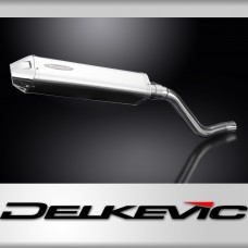 Kawasaki KLR650C 1995-2003 420mm Tri-Oval Stainless Exhaust Silencer Can Kit