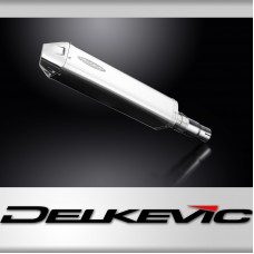 Kymco Xciting 400i 2014-2017 420mm Tri-Oval Stainless Exhaust Silencer Can Kit