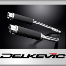 Suzuki GSX-R1100WP GSX-R1100WR 1993-1994 350mm Round Carbon Exhaust Silencer Kit
