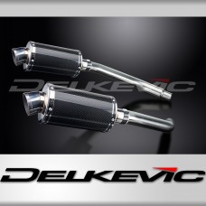 Suzuki GSX-R1100WP GSX-R1100WR 1993-1994 225mm Oval Carbon Exhaust Silencer Kit