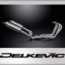 Honda CBR1000F FH-FX Hurricane 87-99 Exhaust 4-2 350mm Oval Stainless Silenncer