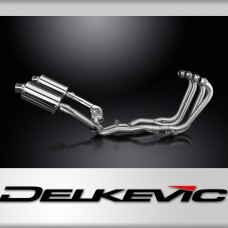 Honda CBR1000F FH-FX Hurricane 87-99 Exhaust 4-2 225mm Oval Stainless Silencer