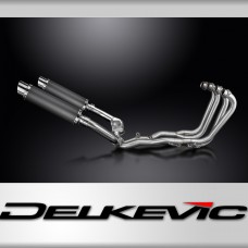 Honda CBR1000 FH-FX Hurricane 87-99 Full Exhaust 4-2 350mm Round Carbon Silencer