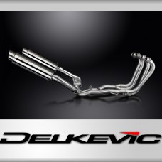 Honda CBR1000F FH-FX Hurricane 87-99 Exhaust 4-2 350mm Round Stainless Silencer