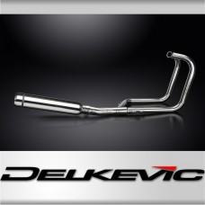Kawasaki Z400 A/D/S 1974-77 Full Exhaust 2-1 410mm Bull Nose Stainless Silencer