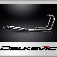 Kawasaki Z400 A/D/S 1974-1977 Full Exhaust 2-1 410mm Turn Out Stainless Silencer