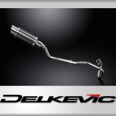 XT225 SEROW 1992-2007 / MINI 200mm (8 inch) CARBON FIBRE ROUND SILENCER COMPLETE SYSTEM