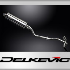 XT225 SEROW 1992-2007 / OVAL 350mm (14 inch) SILENCER COMPLETE SYSTEM 304 STAINLESS STEEL