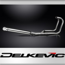 Kawasaki Z440 A1/A2 B1/B2 1980-81 Exhaust 2-1 550mm Stainless Slash Cut Silencer