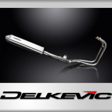 Kawasaki ER5 1996-2007 Full Exhaust 2-1 420mm Tri-Oval Stainless Silencer