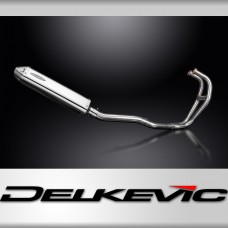 Kawasaki GPZ500S Complete Exhaust 2-1 420mm Tri-Oval Stainless Silencer