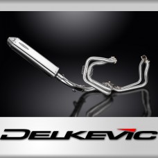 VFR800F 2014-2019 / TRI-OVAL 420mm (17 inch) RH SILENCER 4 into 1 COMPLETE SYSTEM 304 STAINLESS STEE