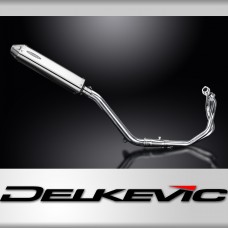 Honda CRF1000L Africa Twin 2016-19 Exhaust 2-1 420mm Tri-Oval Stainless Silencer