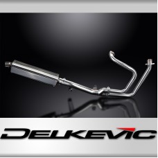 Honda NT650V Deauville 98-05 Full Exhaust 2-1 420mm Tri-Oval Stainless Silencer