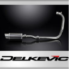 Royal Enfield Meteor 350 2021-2024 Complete Exhaust 200mm Round Carbon Silencer