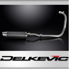 Royal Enfield Meteor 350 2021-2024 Complete Exhaust 350mm Round Carbon Silencer