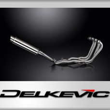 Honda CBR1000F Hurricane 87-99 Full Exhaust 4-1 350mm Round Stainless Silencer