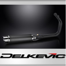 Kawasaki Vulcan S 650 15-21 Full Exhaust 2-1 Carbon Ceramic 350mm Round Silencer