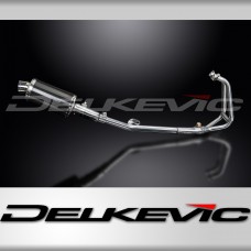 Kawasaki 250R Ninja 2008-2013 Full Exhaust 2-1 225mm Oval Carbon Silencer