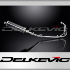 Kawasaki 250R Ninja 2008-2013 Full Exhaust 2-1 350mm Oval Carbon Silencer