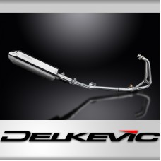 Kawasaki 250R Ninja 2008-2013 Full Exhaust 2-1 320mm Tri-Oval Stainless Silencer