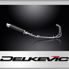 Kawasaki 250R Ninja 2008-2013 Full Exhaust 2-1 350mm Round Carbon Silencer