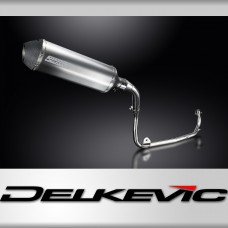 Honda MSX125 Grom 13-15 Tail Tidy Full Exhaust 343mm X-Oval Titanium Silencer