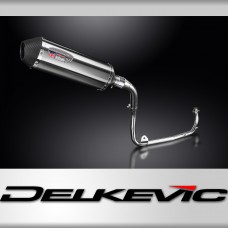 Honda MSX125 Grom 13-15 Tail Tidy Full Exhaust 343mm X-Oval Stainless Silencer