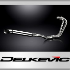 Honda CB250 CB400 T/N Dream CM250/400 CB400A Exhaust 2-1 410mm Turn Out Silencer