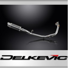 Benelli Leoncino 500 Trail 2021-23 Full Exhaust 2-1 200mm Round Carbon Silencer