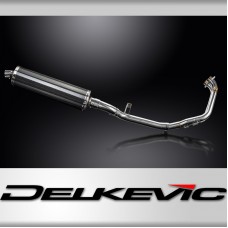 Benelli Leoncino 500 Trail 2021-23 Full Exhaust 2-1 450mm Oval Carbon Silencer