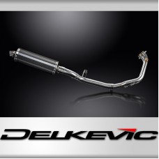 Benelli Leoncino 500 Trail 2021-23 Full Exhaust 2-1 350mm Oval Carbon Silencer