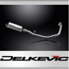 Benelli Leoncino 500 Trail 21-23 Full Exhaust 2-1 260mm X-Oval Titanium Silencer