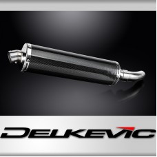 Benelli Leoncino 500 Trail 2021-2023 450mm Oval Carbon Exhaust Silencer Can Kit