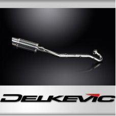 Kawasaki KLR650A 87-07 KLR650B 89-92 Full Exhaust 200mm Round Carbon Silencer 