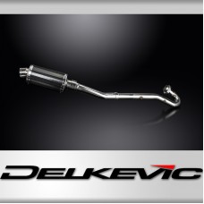 Kawasaki KLR650A 87-07 KLR650B 89-92 Full Exhaust 225mm Oval Carbon Silencer C