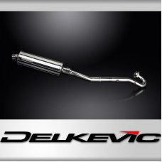 Kawasaki KLR650A 87-07 KLR650B 89-92 Full Exhaust 350mm Oval Stainless Silencer 