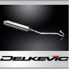 Kawasaki KLR650A 87-07 KLR650B 89-92 Exhaust 420mm Tri-Oval Stainless Silencer