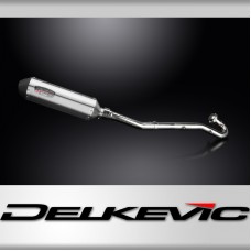 Kawasaki KLR650A 87-07 KLR650B 89-92 Full Exhaust 343mm XOval Stainless Silencer