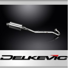 Kawasaki KLR650A 87-07 KLR650B 89-92 Full Exhaust 225mm Oval Stainless Silencer 