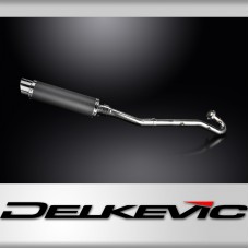 Kawasaki KLR650A 87-07 KLR650B 89-92 Full Exhaust 350mm Round Carbon Silencer