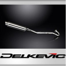 Kawasaki KLR650A 87-07 KLR650B 89-92 Full Exhaust 350mm Round Stainless Silencer