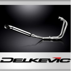 Honda CB450 CL450 1969-1974 Full Exhaust 2-1 410mm Stainless Turn Out Silencer