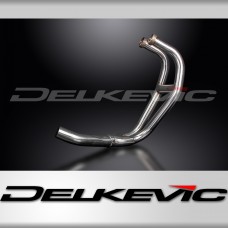 Kawasaki GPZ500S 87-09 Stainless 2-1 Exhaust Downpipes For Non OEM 51mm Silencer