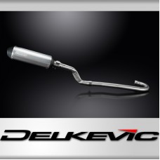 Yamaha XT500 TT500 1977-81 Delkevic Full Exhaust 343mm X-Oval Titanium Silencer