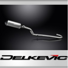 Yamaha XT500 TT500 1977-81 Delkevic Full Exhaust 260mm X-Oval Titanium Silencer