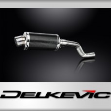 Yamaha XT500 TT500 1977-1989 225mm Oval Carbon Exhaust Silencer Can Kit