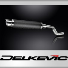 Yamaha XT500 TT500 1977-1989 350mm Round Carbon Exhaust Silencer Can Kit